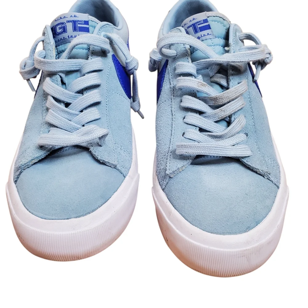 Nike SB Zoom Blazer Low Pro GT Blue Skate Shoes Size 7 Skateboard Grant Taylor